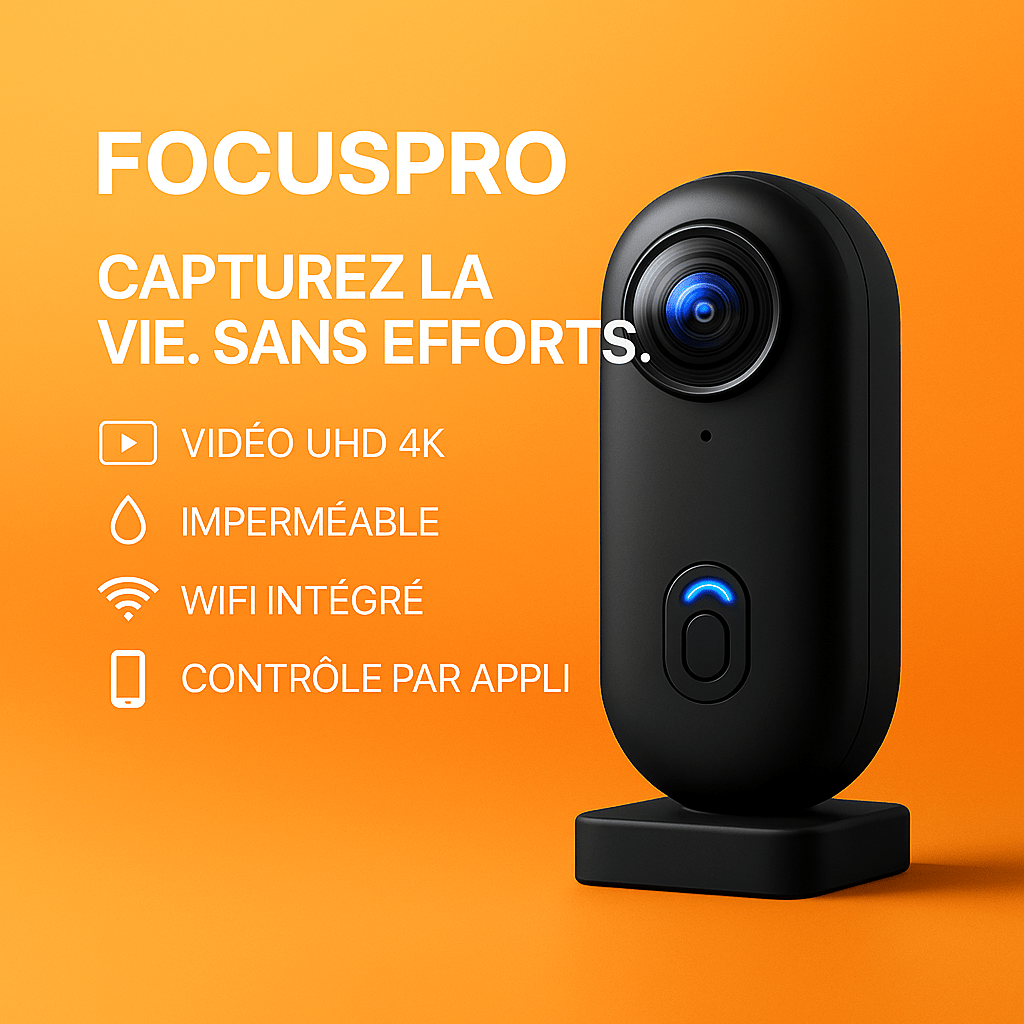 Focus POV - Caméra portable 4k 2025 - Sippie